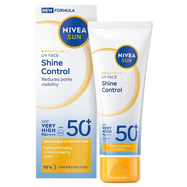 NIVEA SUN UV Face Shine Control Cream SPF 50+ 40 ml | Hudvård - Solskydd - Solskydd för ansikte | Apoteka