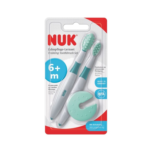 NUK Training Toothbrush Set | Baby, barn & förälder - Munvård för barn - Barntandborstar & tandtråd för barn | Apoteka