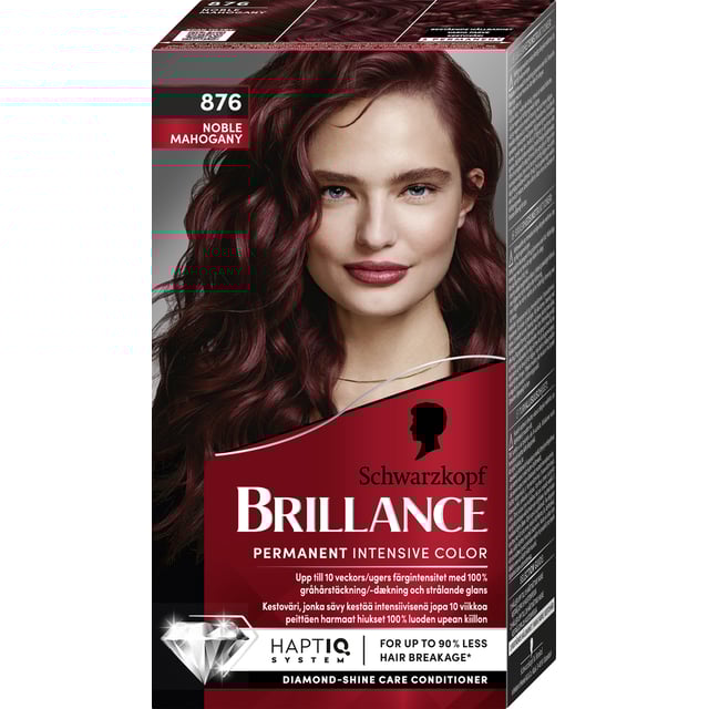Schwarzkopf Brillance Permanent Intensive Color 876 Noble Mahogny 1 st | Hårvård - Hårfärg - Permanent hårfärg | Apoteka