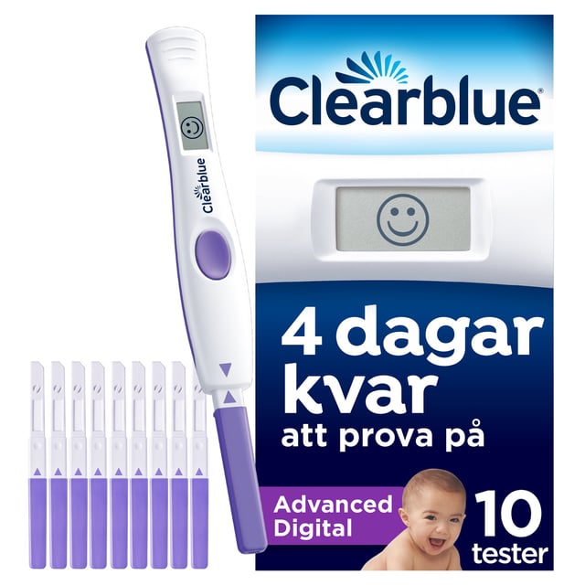 Clearblue Advanced Digital Ägglossningstest 10 st | Sex & lust - Självtester - Ägglossningstest,Graviditet - Ägglossningstest,Hjälpmedel & säkerhet - Självtester | Apoteka