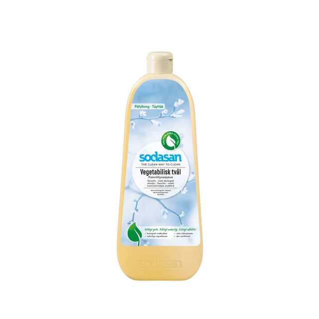 Sodasan Vegetabilisk Tvål Sensitive 1 liter