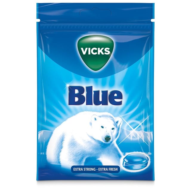 Vicks Blue Extra Strong 72g | Mat & dryck - Snacks & godis - Halstabletter | Apoteka
