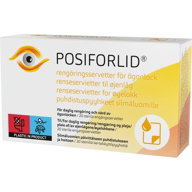 POSIFORLID Rengöringsservetter För Ögonlock 20 st | Ögon & öron - Ögon - Röda & irriterade ögon | Apoteka