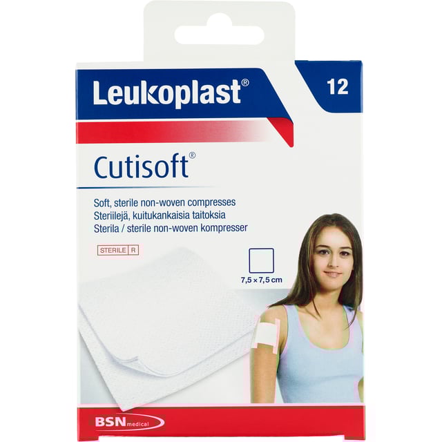 Leukoplast Cutisoft kompress 12 st | Sår, bett & stick - Sår - Bandage,Sår, bett & stick - Sår - Kompress | Apoteka