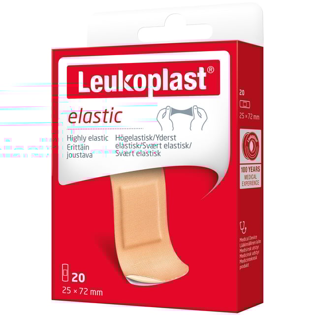 Leukoplast Elastic Strips 28 x 72 mm 20 st | Sår, bett & stick - Sår - Plåster - Universalplåster | Apoteka