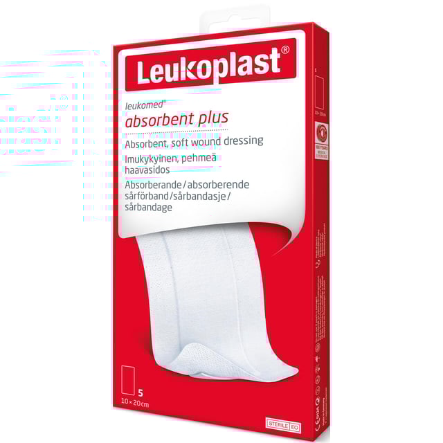 Leukoplast Leukomed Snabbförband 5 st 10x20 cm | Sår, bett & stick - Sår - Förband | Apoteka