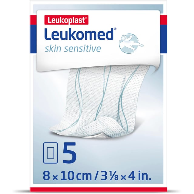 Leukoplast Leukomed Skin Sensitive M 5 st 8x10 cm | Sår, bett & stick - Sår - Förband | Apoteka