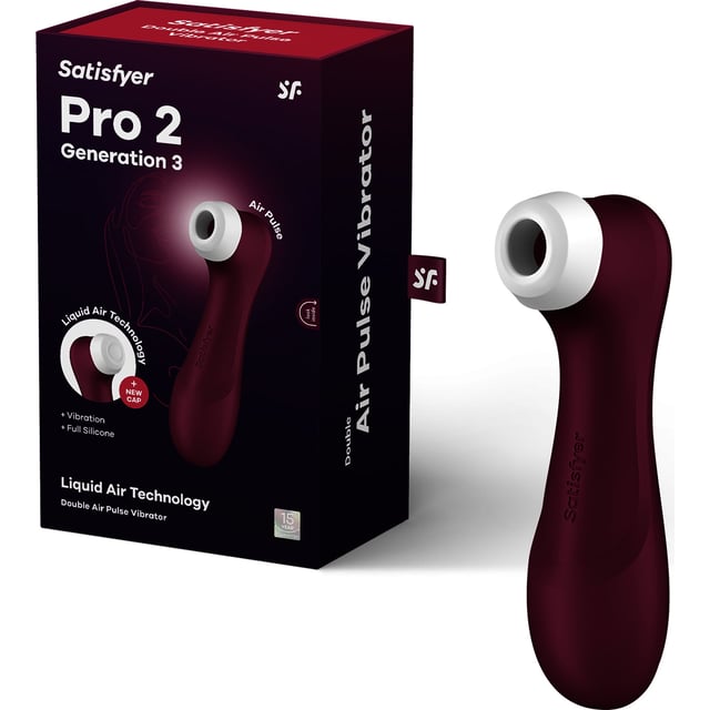 Satisfyer Pro 2 Generation 3 Wine Red Lufttrycksvibrator 1 st