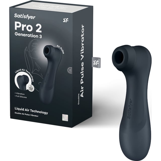 Satisfyer Pro 2 Generation 3 Black Lufttrycksvibrator 1 st | Sex & lust - Sexleksaker - Lufttrycksvibrator | Apoteka