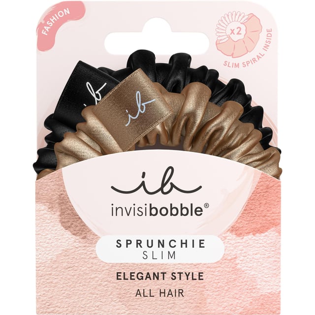 Invisibobble Sprunchie SLIM True Golden 2 st | Hårvård - Håraccessoarer - Hårsnoddar | Apoteka