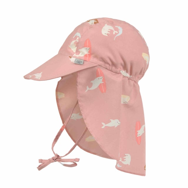 Lässig Solhatt Med Nackskydd Dolphin Peach 12–18 mån | Baby, barn & förälder - Solskydd för barn - UV-kläder för barn - UV-hatt | Apoteka