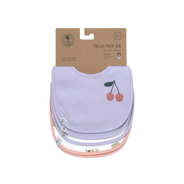 Lässig Haklapp Value Pack 5 st Happy Fruits Cherry | Baby, barn & förälder - Mata - Haklappar | Apoteka