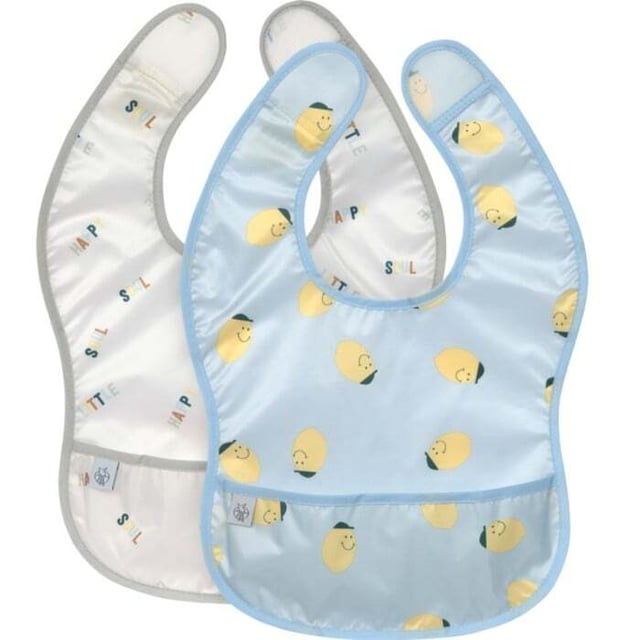 Lässig Lättviktshaklapp Happy Fruits Lemon 2 st | Baby, barn & förälder - Mata - Haklappar | Apoteka