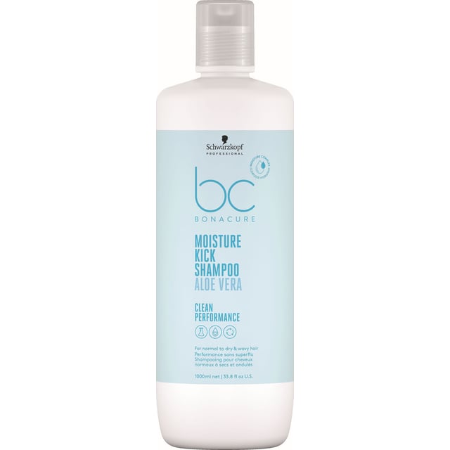 Schwarzkopf Bonacure Moisture Kick Shampoo 1000ml | Hårvård - Schampo - Schampo för skadat hår,Hårvård - Schampo - Schampo för torrt hår | Apoteka