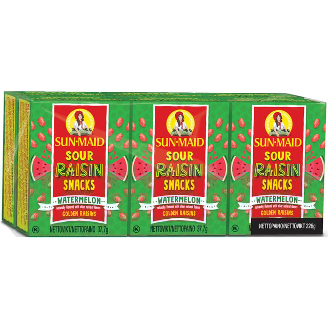Sun Maid Russin Med Vattenmelonsmak 6 pack | Mat & dryck - Snacks & godis - Naturgodis | Apoteka