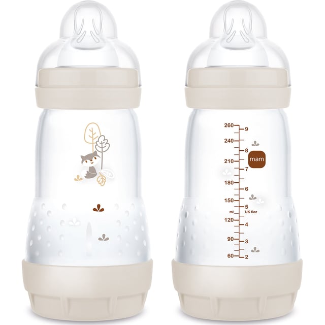 MAM Easy Start Anti Colic Nappflaskor 0+ Månader 260 ml 2 st - Olika färger | Baby, barn & förälder - Mata - Nappflaskor för nyfödda | Apoteka