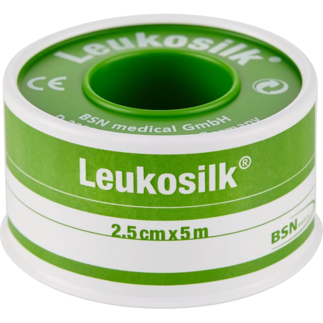 Leukosilk Silkeshäfta 2,5 cm x 5 m | Sår, bett & stick - Sår - Plåster - Skavsårsplåster,Sår, bett & stick - Sår - Kirurgtejp,Hjälpmedel & säkerhet - Stomi | Apoteka