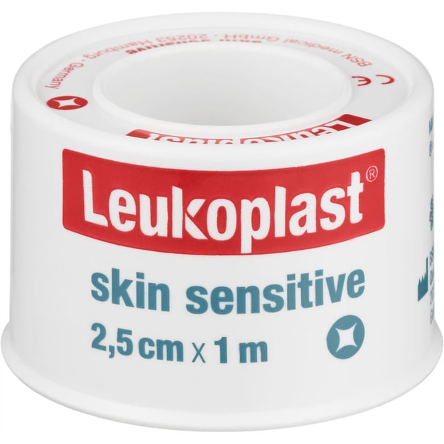 Leukoplast Skin Sensitive Silikontejp 2,5 cm x 1 m | Sår, bett & stick - Sår - Kirurgtejp | Apoteka