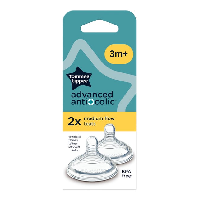 Tommee Tippee Advanced Antikolik Dinapp Medium Flöde 2-pack | Baby, barn & förälder - Mata - Dinappar | Apoteka