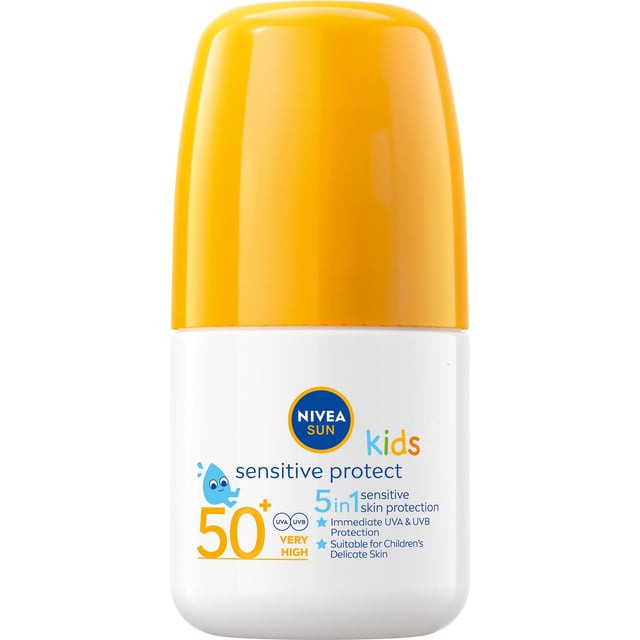NIVEA SUN Solkräm barn Kids Sensitive Sun Roll On SPF50+ 50 ml
