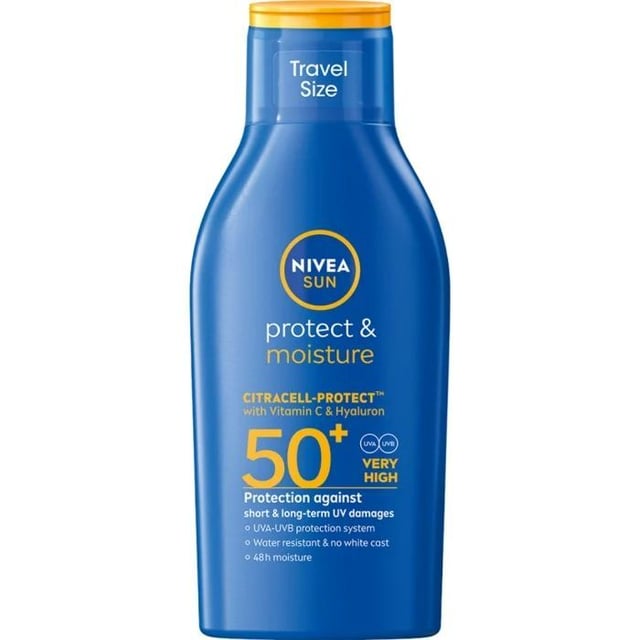 NIVEA SUN Protect & Moisture Sun Lotion SPF 50+ Travel Size 100 ml | Hudvård - Solskydd - Solskydd för kroppen | Apoteka