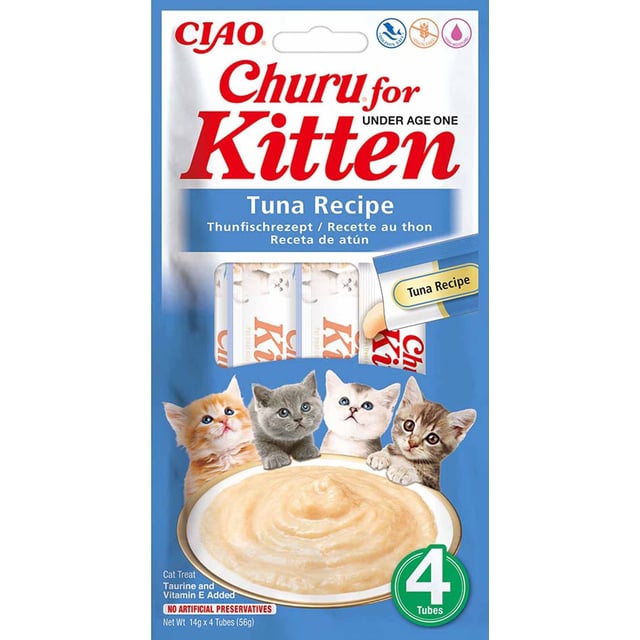 Churu Kitten Tuna 4 st under age 1 | Djur - Djurgodis - Kattgodis & kattgräs,Djur - Djurtillbehör - Tillbehör för hund & katt | Apoteka