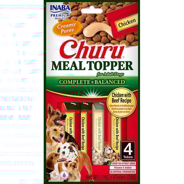 Churu Dog Meal Topper Chicken/Beef 4 st | Djur - Djurfoder & tillskott - Foder & fodertillskott,Djur - Djurgodis - Hundgodis | Apoteka