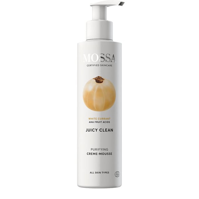 MOSSA Juicy Clean Cleansing Creme-Mousse 190 ml | Hudvård - Ansiktsvård - Ansiktsrengöring - Rengöringsmousse,Smink - Sminkborttagning | Apoteka