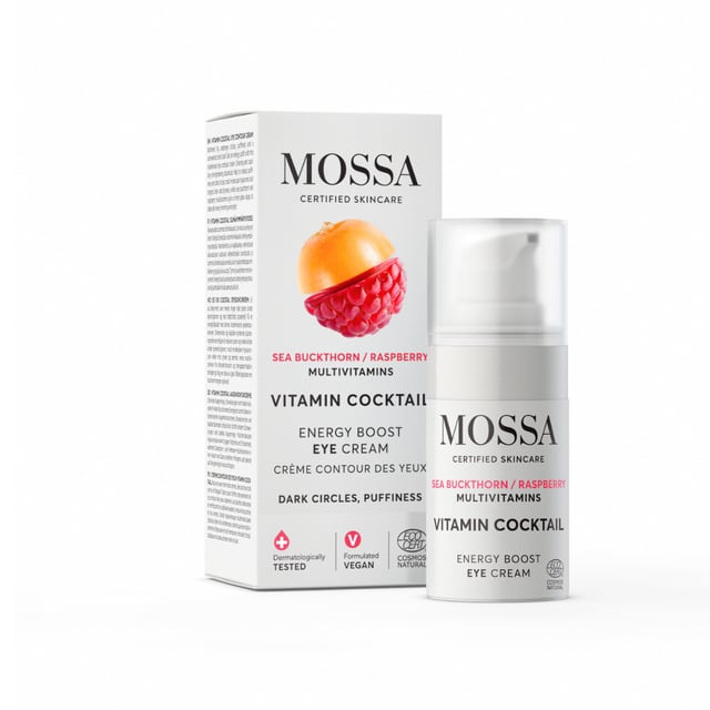 MOSSA Vitamin Cocktail Energy Boost Eye Cream 15 ml | Hudvård - Ansiktsvård - Ögonkräm - Ögonkräm mot mörka ringar & påsar | Apoteka