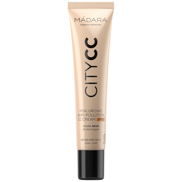 MÁDARA CityCC Hyaluronic Anti-pollution CC Cream SPF 15 Beige 40 ml | Hudvård - Ansiktsvård - Ansiktskräm - Dagkräm,Smink - Bas - BB & CC Cream | Apoteka