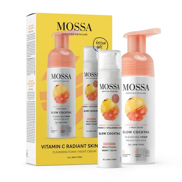 MOSSA Vitamin C Radiant Skin Set | Hudvård - Ansiktsvård - Ansiktsrengöring - Rengöringsmousse,Hudvård - Ansiktsvård - Ansiktskräm - Nattkräm | Apoteka