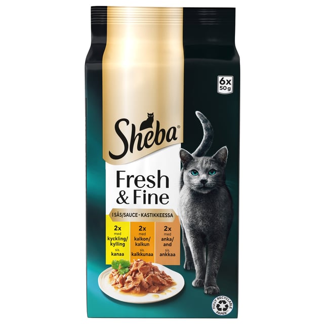 Sheba Fresh & Fine Kattmat Fisk i sås 300 g