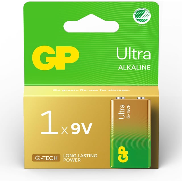 GP Batteries Ultra Alkaline 9V Svanenmärkt 1 st | Hjälpmedel & säkerhet - Batterier | Apoteka