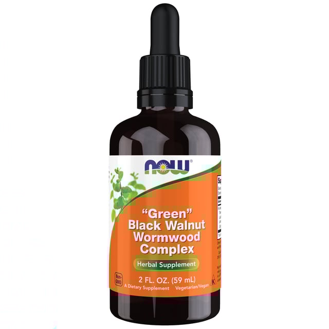 Now Green Black Walnut Wormwood Complex Liquid 59 ml | Vitaminer & kosttillskott - Växtbaserade kosttillskott | Apoteka