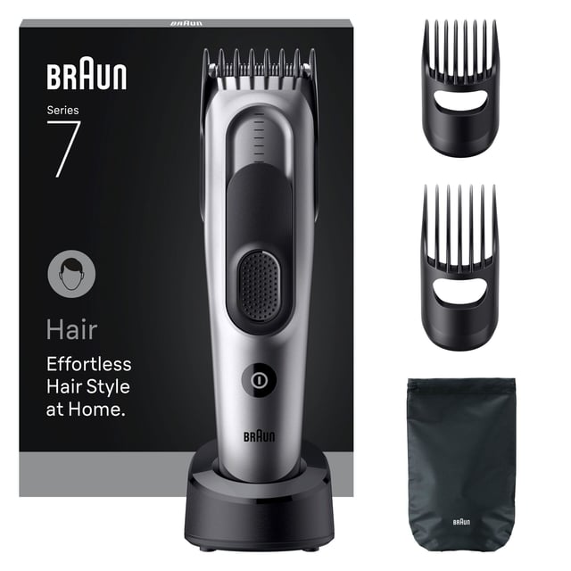 Braun Hårklippare Series 7, +5 Stylingverktyg, HC7590, Grå | Hudvård - Rakning & hårborttagning - Hårtrimmer | Apoteka