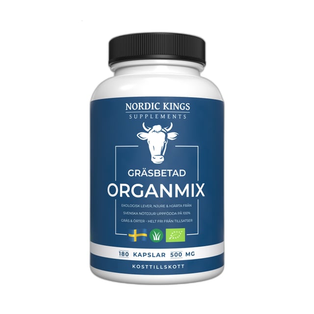 Nordic Kings Gräsbetad Organmix EKO 180 kapslar | Vitaminer & kosttillskott - Animalier | Apoteka