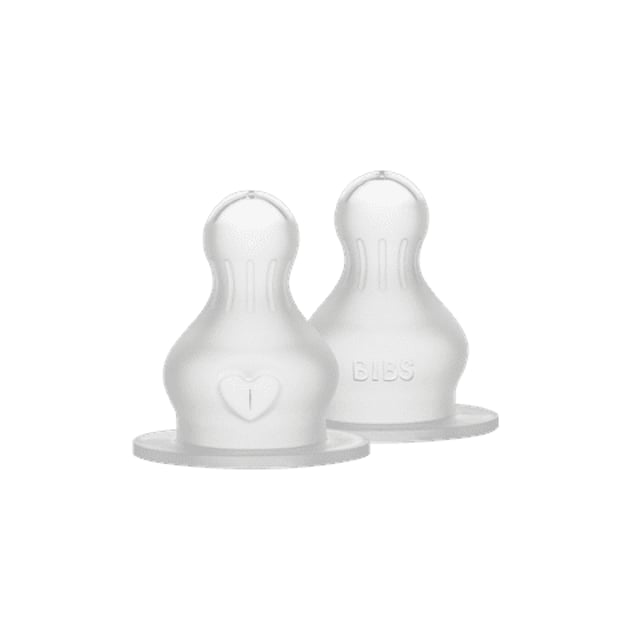 BIBS Baby Bottle Nipple Round Silicone Fast Flow 2-pack | Baby, barn & förälder - Mata - Dinappar | Apoteka