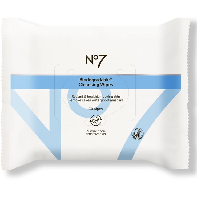 No7 Radiant Results Biodegradeable Wipes 30 st | Hudvård - Ansiktsvård - Ansiktsrengöring - Rengöringsservetter,Hudvård - Reseförpackningar | Apoteka