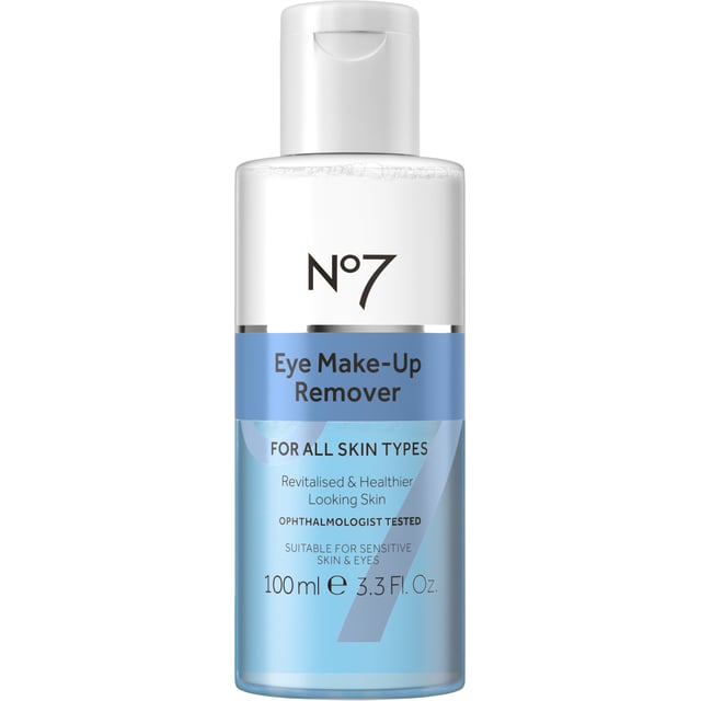 No7 Radiant Results Cleansing Eye Make Up Remover 100 ml | Hudvård - Ansiktsvård - Ansiktsrengöring - Micellärvatten | Apoteka