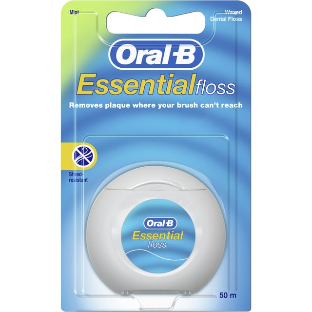 Oral-B Essential Floss Tandtråd Mint 50 m 1 st | Munvård - Mellanrumsrengöring - Tandtråd & byglar | Apoteka