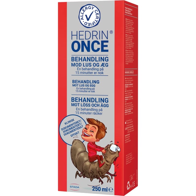 Hedrin Once Gel 250 ml | Baby, barn & förälder - Hårvård för barn - Lusmedel & lusschampo | Apoteka
