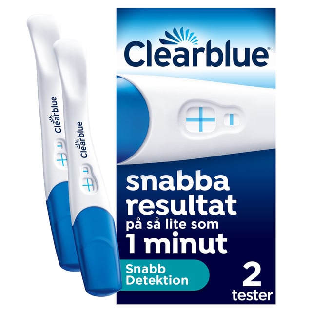 Clearblue Graviditetstest Snabb Detektion 2 st | Sex & lust - Självtester - Graviditetstest,Graviditet - Graviditetstest,Hjälpmedel & säkerhet - Självtester | Apoteka