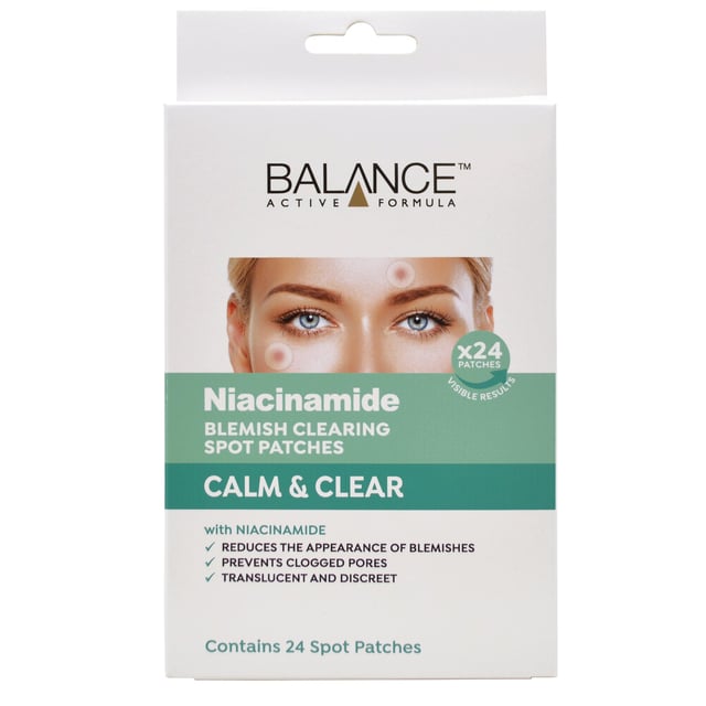 Balance Active Formula NIACINAMIDE Spot Patches 24 st | Hudvård - Hudbesvär - Akne - Aknepatches,Hudvård - Hudbesvär - Akne - Punktbehandling för akne | Apoteka
