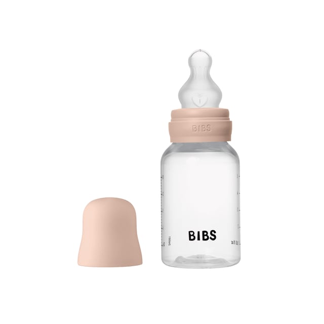 BIBS Baby Bottle Round Silicone Slow Flow Blush 150 ml | Baby, barn & förälder - Mata - Nappflaskor & vällingflaskor | Apoteka