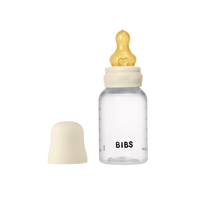 BIBS Baby Bottle Round Latex Slow Flow Ivory 150 ml | Baby, barn & förälder - Mata - Nappflaskor & vällingflaskor | Apoteka