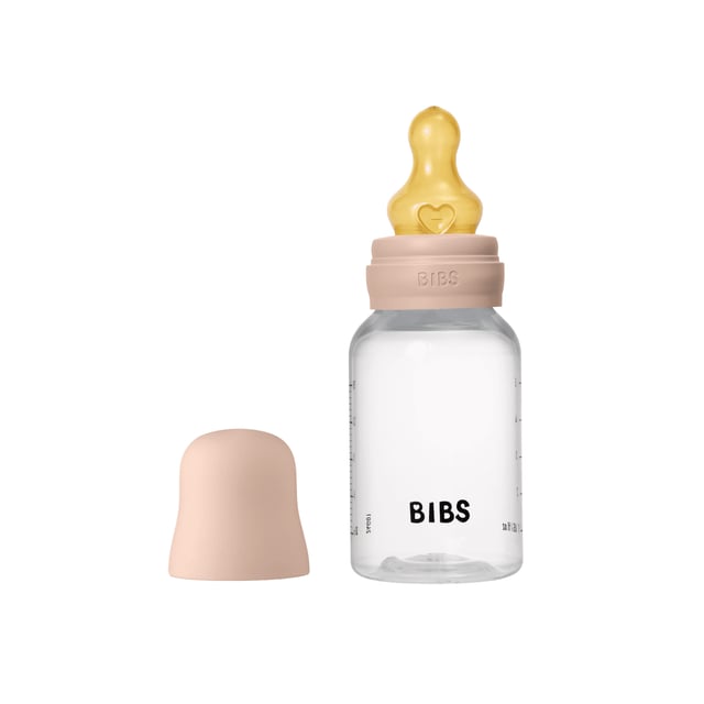 BIBS Baby Bottle Round Latex Slow Flow Blush 150 ml | Baby, barn & förälder - Mata - Nappflaskor & vällingflaskor | Apoteka