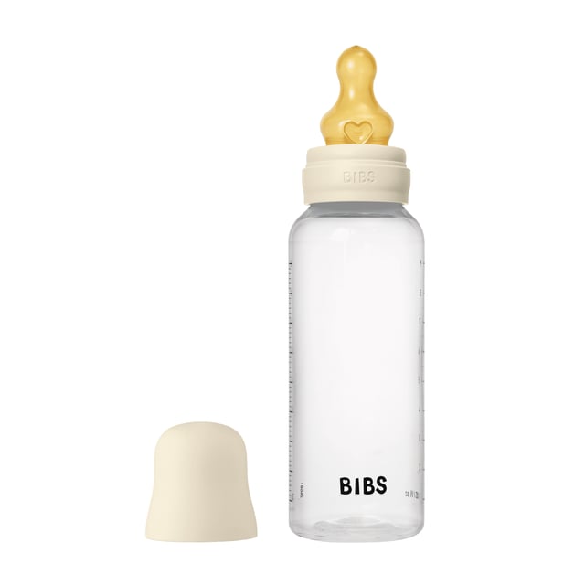BIBS Baby Bottle Round Latex Medium Flow Ivory 270 ml | Baby, barn & förälder - Mata - Nappflaskor & vällingflaskor | Apoteka