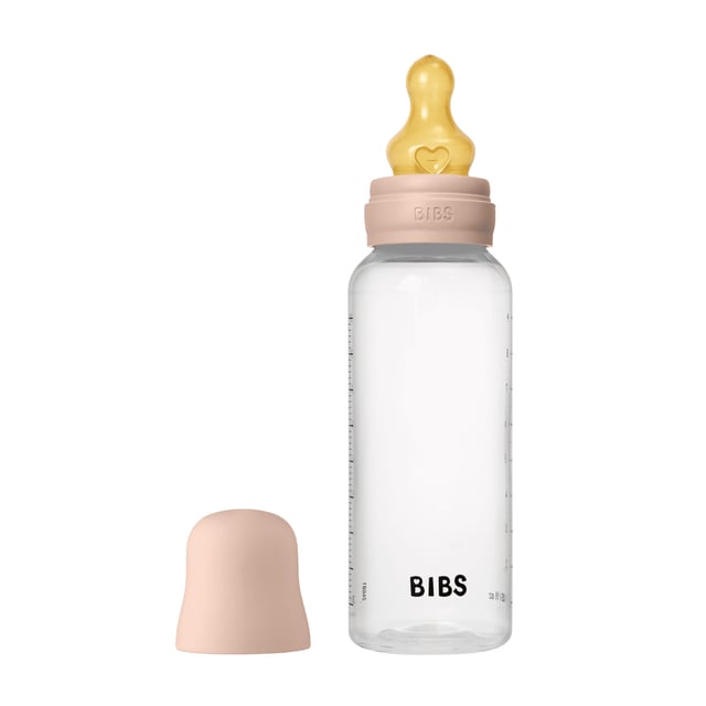 BIBS Baby Bottle Round Latex Medium Flow Blush 270 ml | Baby, barn & förälder - Mata - Nappflaskor & vällingflaskor | Apoteka