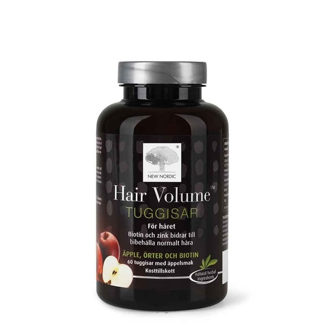 New Nordic Hair Volume Tuggisar 60 st | Vitaminer & kosttillskott - Hud, hår & naglar | Apoteka