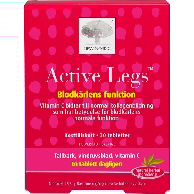 Active Legs Kosttillskott 30 tabletter | Vitaminer & kosttillskott - Leder & muskler | Apoteka